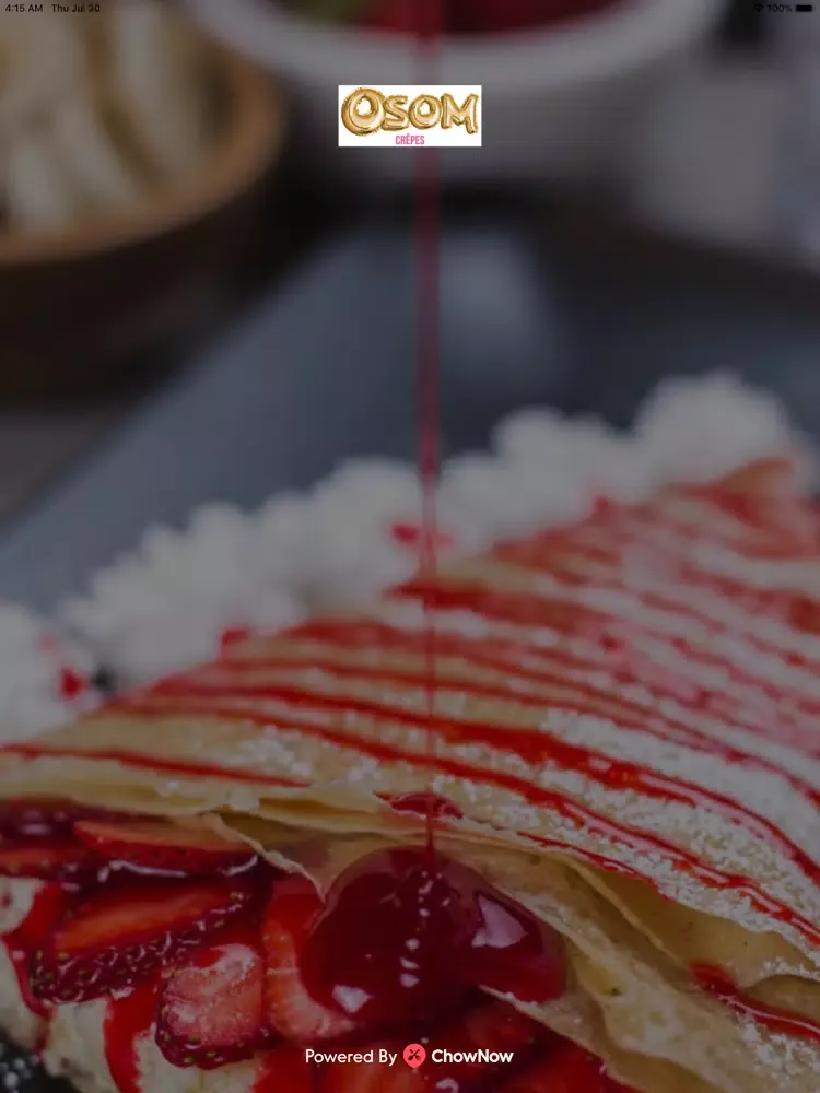 OSOM Crepes iPad  스크린샷