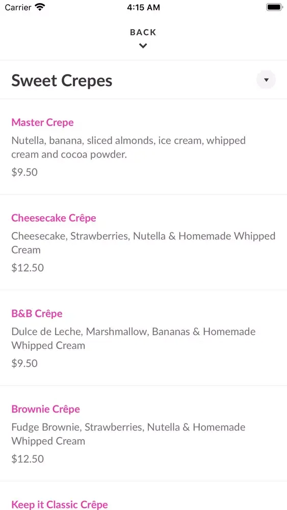 OSOM Crepes 스크린샷
