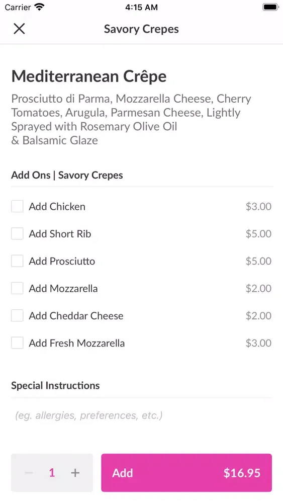 OSOM Crepes 스크린샷