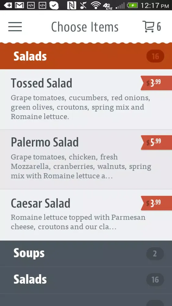 Screenshot di Palermo's Pizza