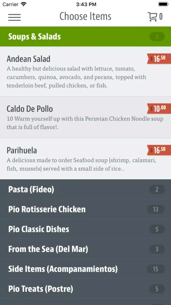 Ảnh chụp màn hình của Pio Peruvian
