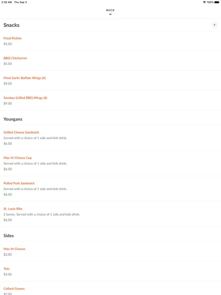 صور Q Southern BBQ & Catering iPad 
