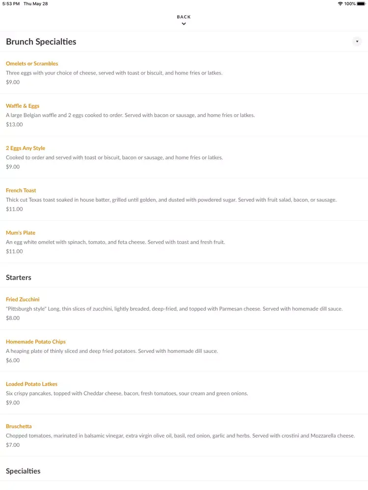 تصاویر River City Bistro iPad 