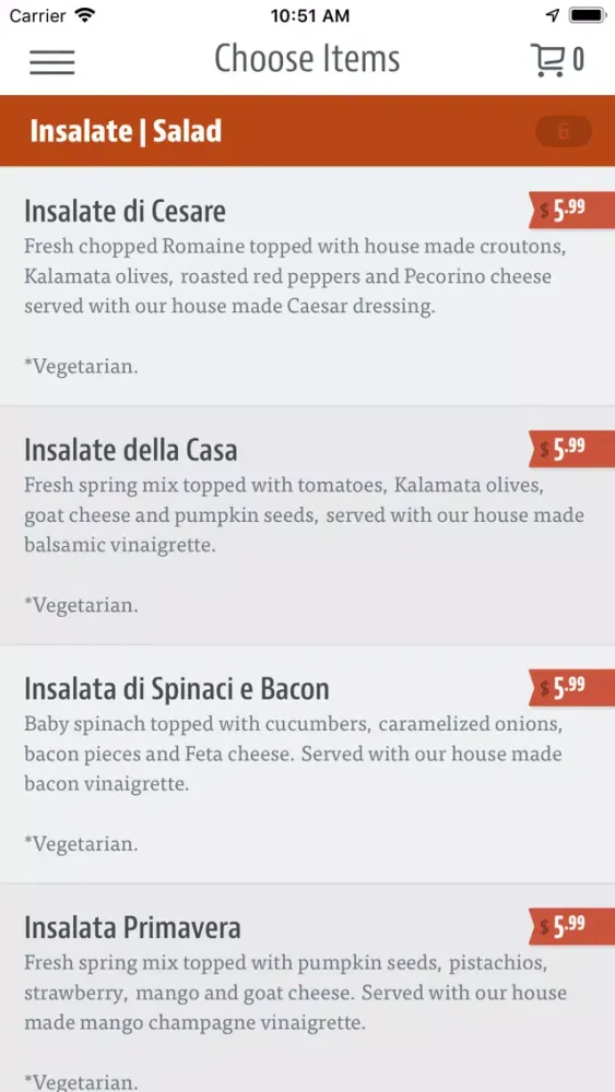 Tangkapan layar Rose's Bella Cucina