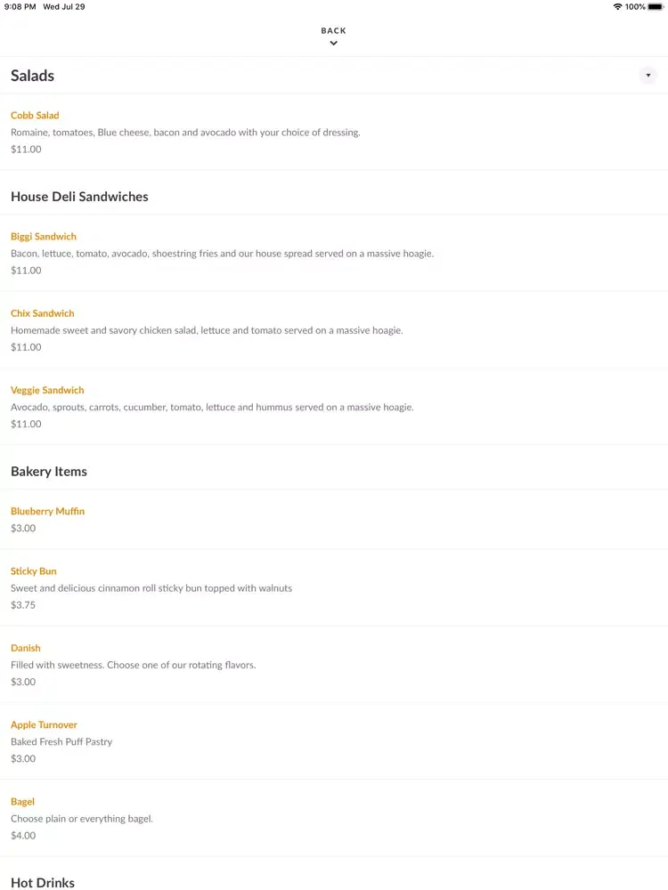 Sips Coffee Roasters iPad  Screenshots