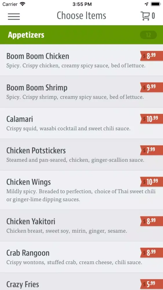 Capturas de tela do Stir Crazy Fresh Asian Grill