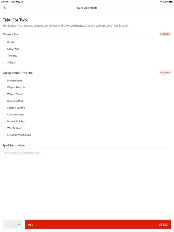 Tabu Shabu iPad 应用截图