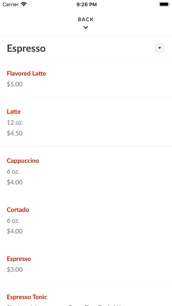 Upshot Coffee سکرین شاٹس