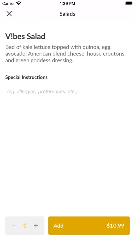 Screenshot di Vibes Restaurant & Lounge