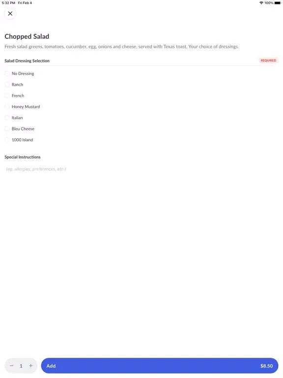 Warehouse Barbecue Co. iPad 应用截图