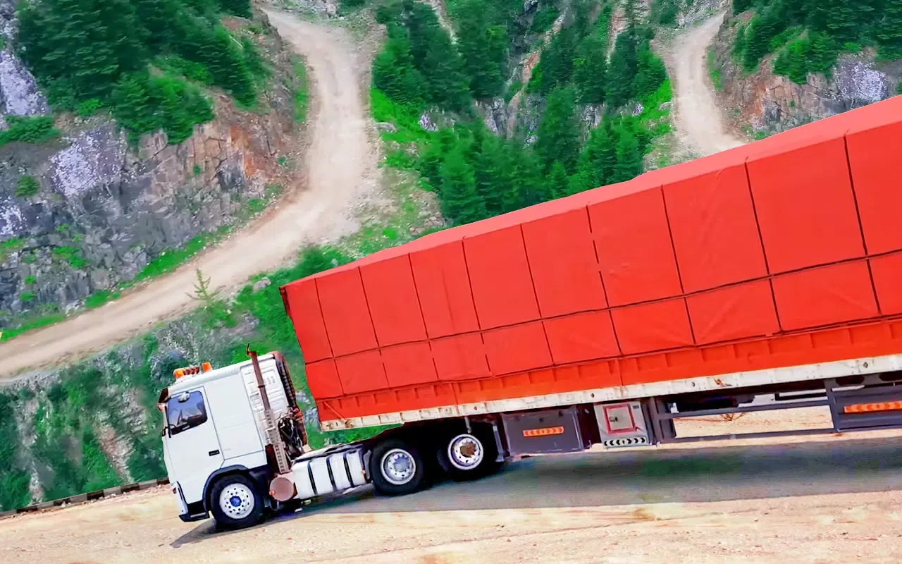 Captures d'écran de Hill cargo truck driving games