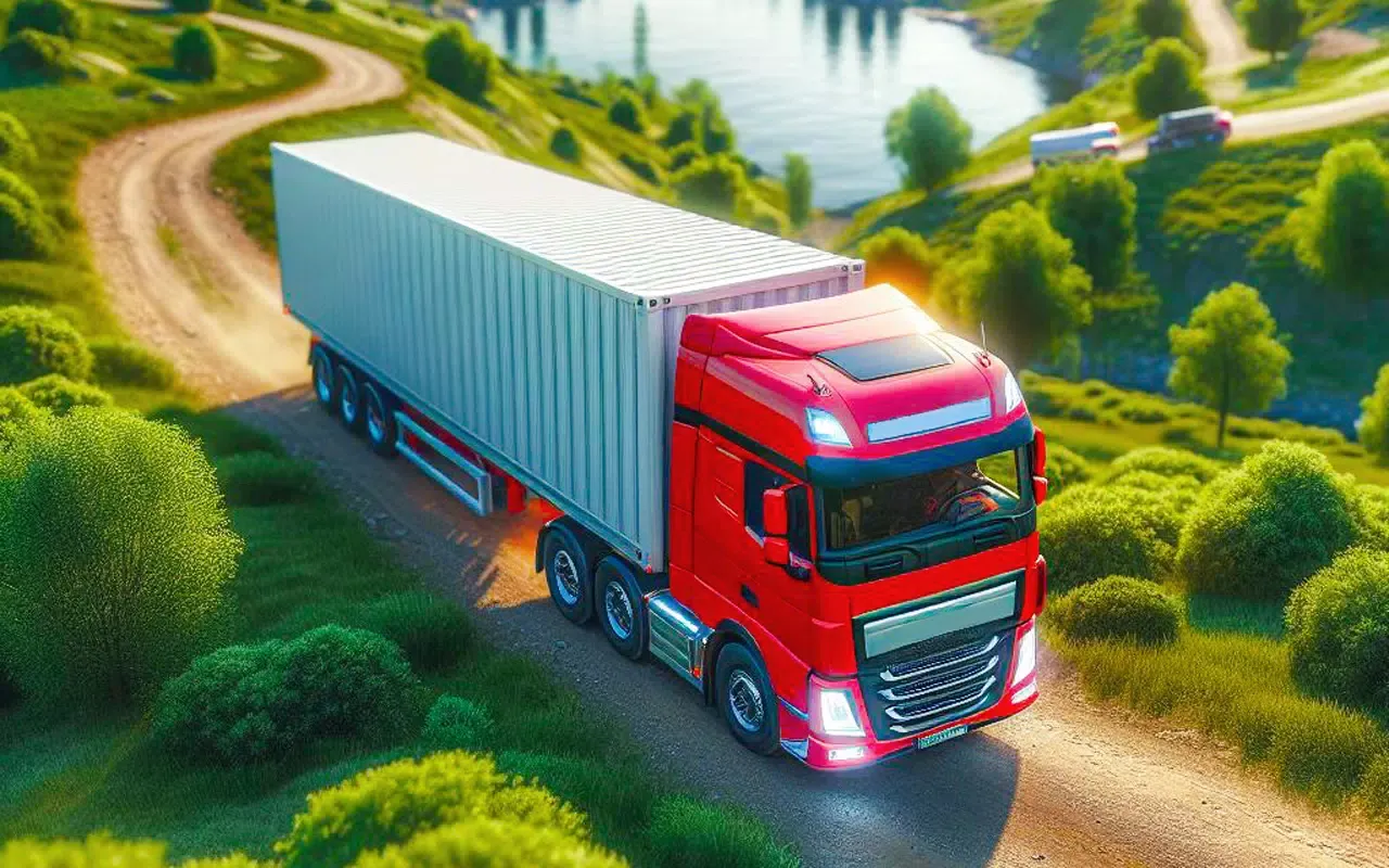 Captures d'écran de Hill cargo truck driving games