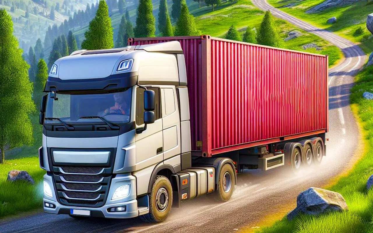 Captures d'écran de Hill cargo truck driving games