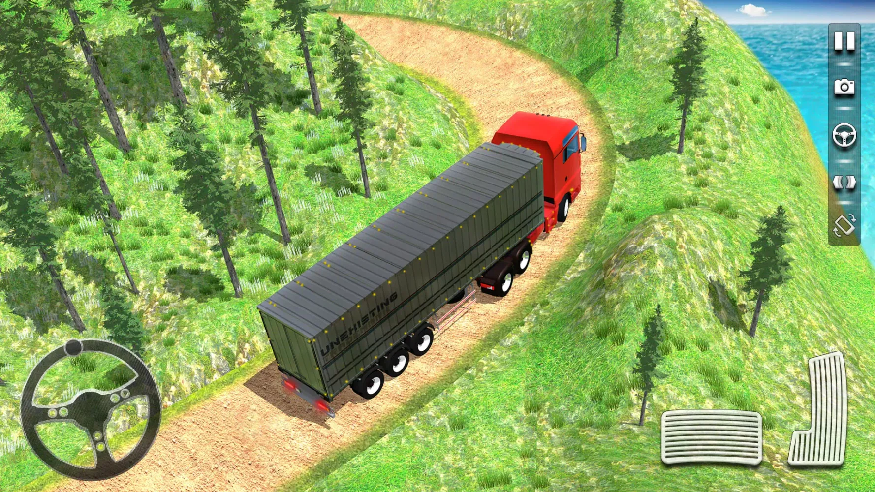 Captures d'écran de Hill cargo truck driving games