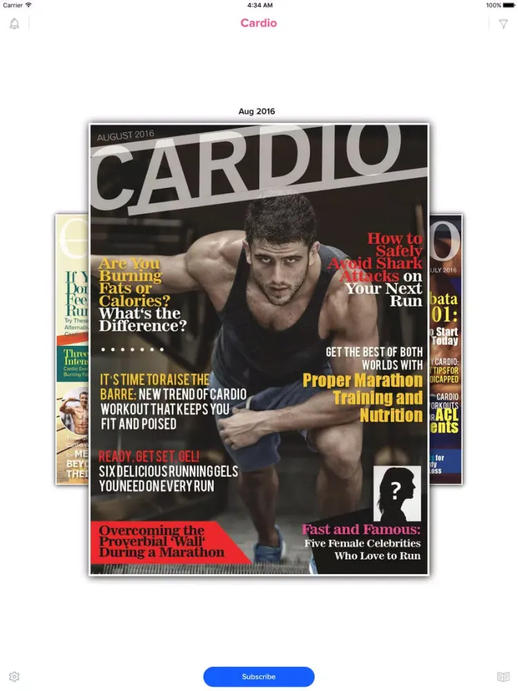 Cardio Magazine iPad 应用截图