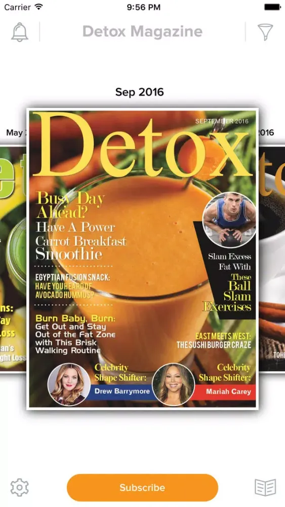 Screenshot di Detox Magazine