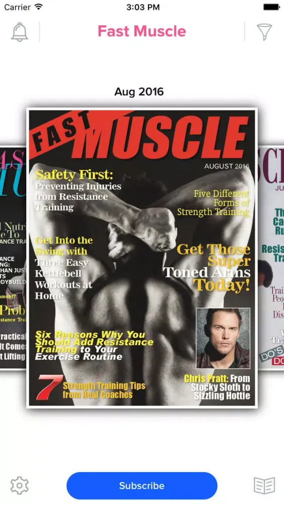 Tangkapan skrin Fast Muscle Magazine