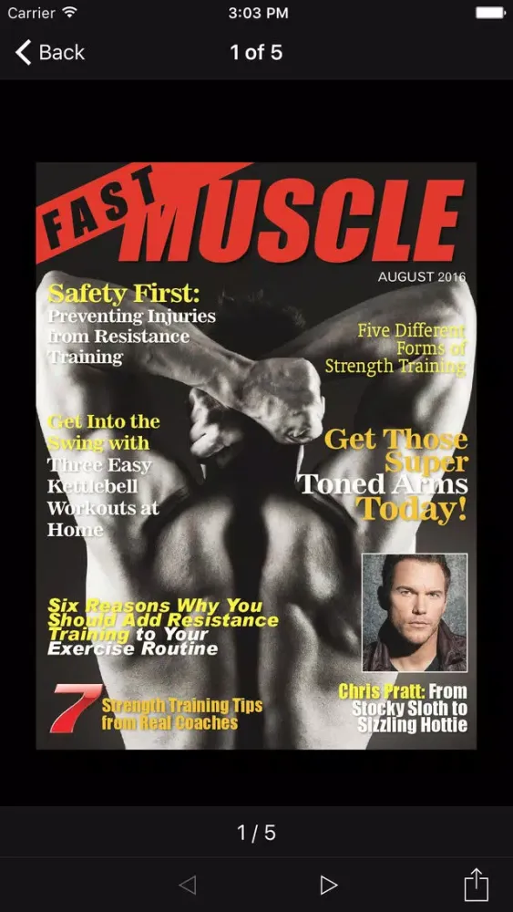 Tangkapan skrin Fast Muscle Magazine
