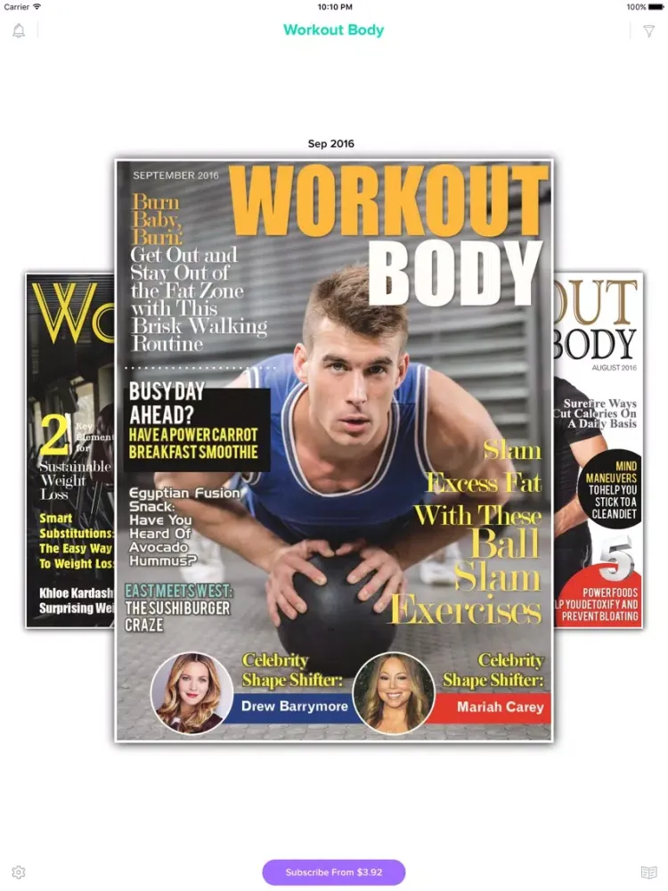 Скриншоты Workout Body Magazine iPad 