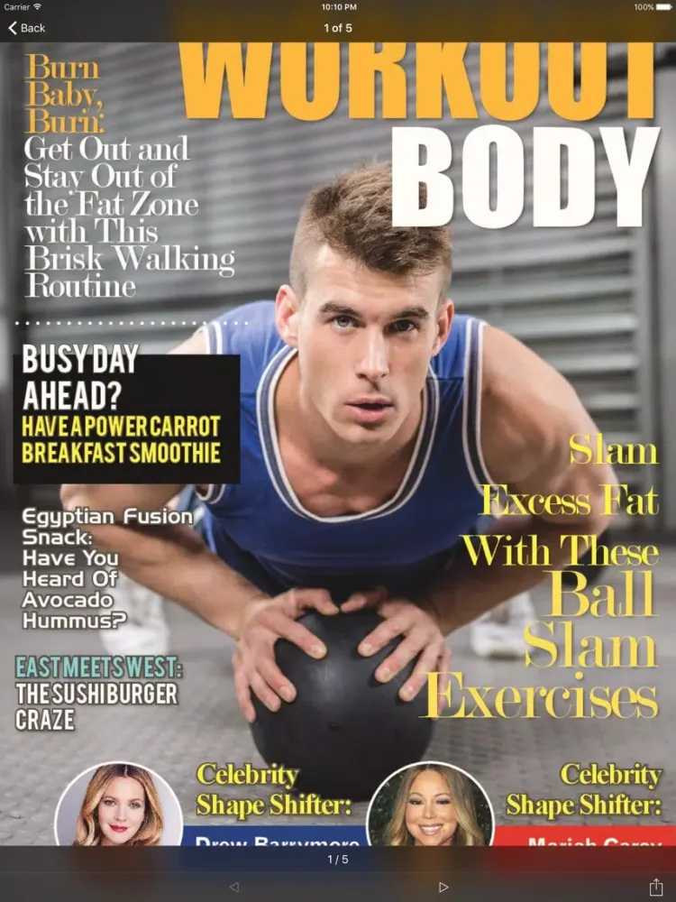 Скриншоты Workout Body Magazine iPad 