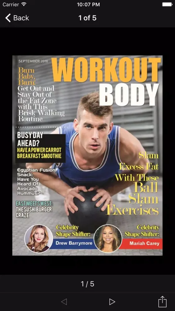 Скриншоты Workout Body Magazine