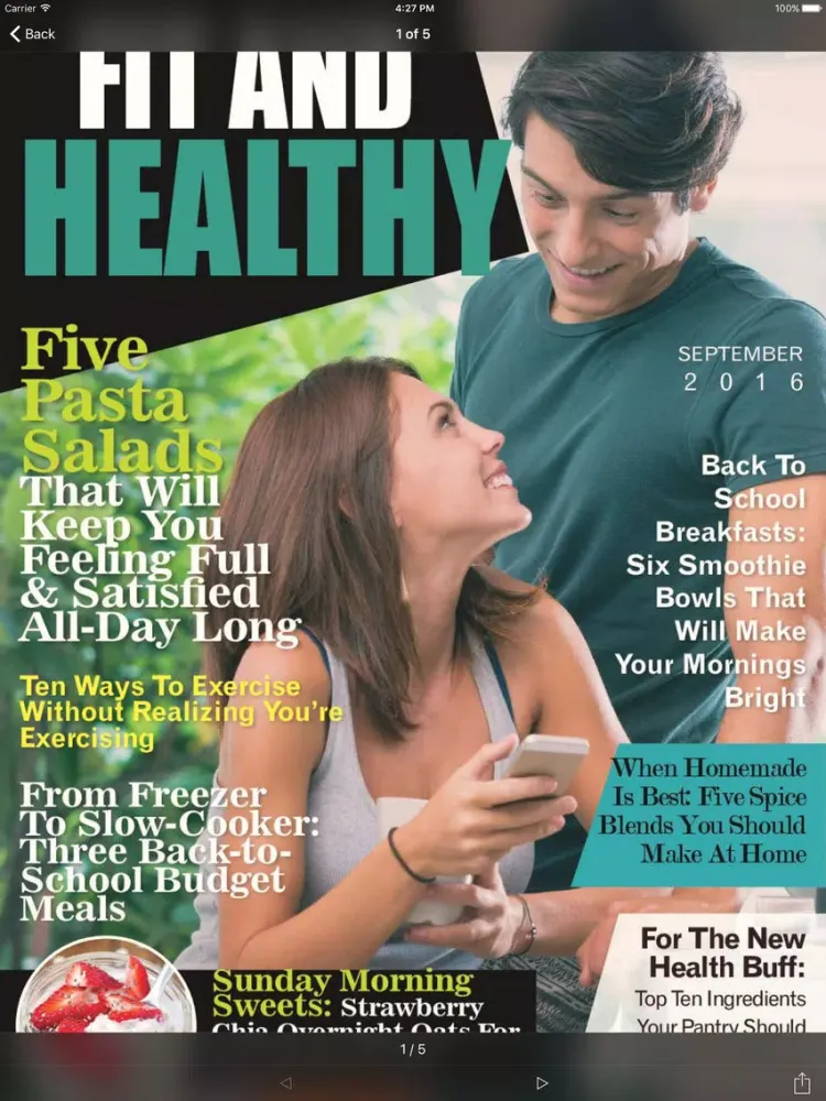Capturas de tela do Fit & Healthy Magazine iPad 