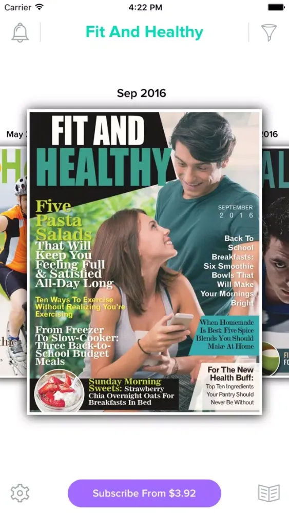 Capturas de tela do Fit & Healthy Magazine