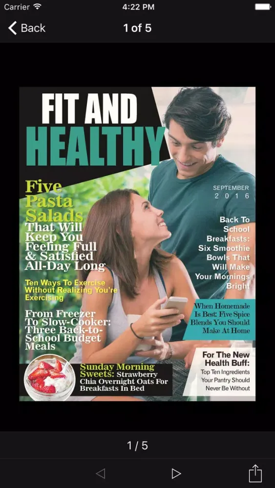 Capturas de tela do Fit & Healthy Magazine