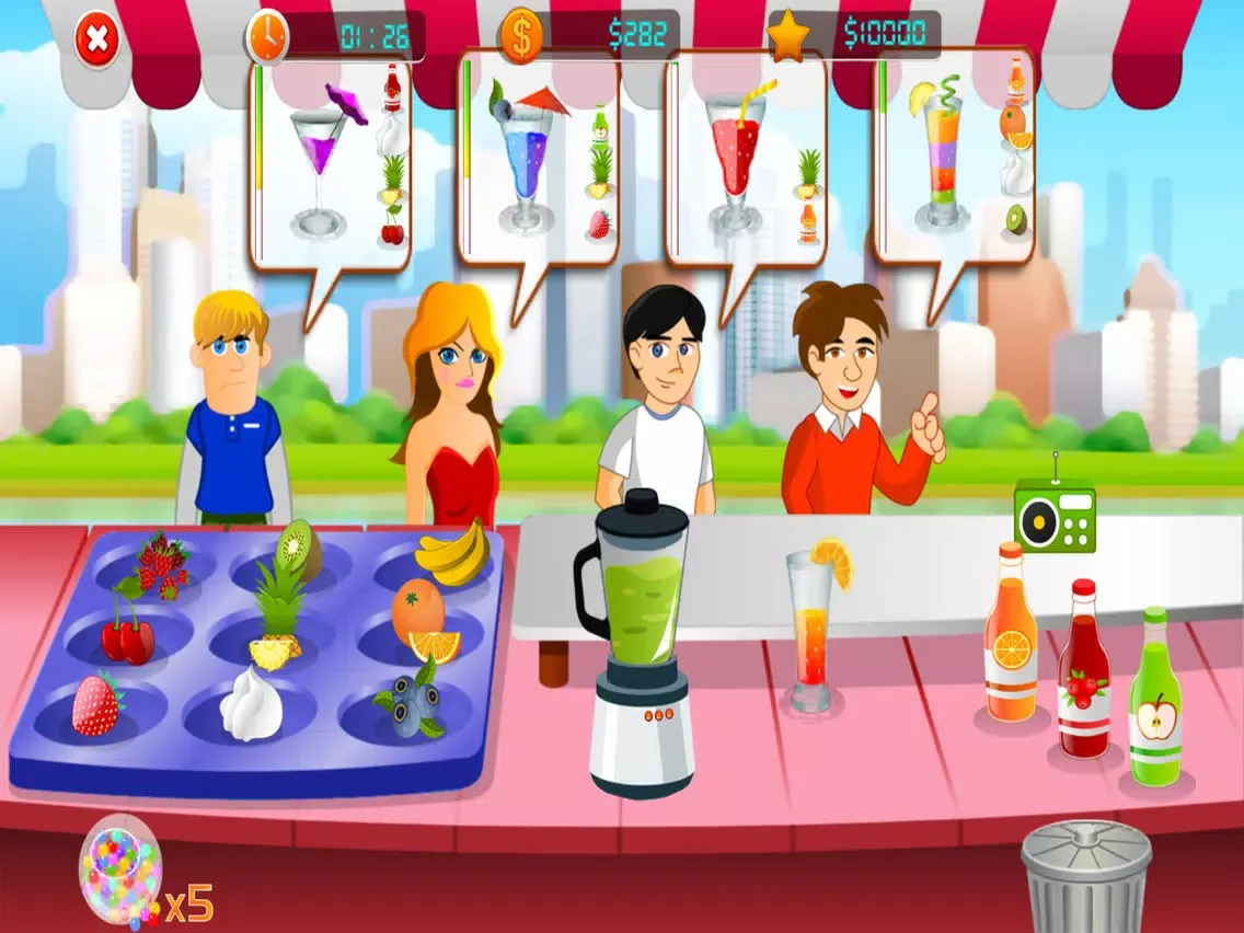 ภาพหน้าจอของ Fruit Juice Maker iPad 