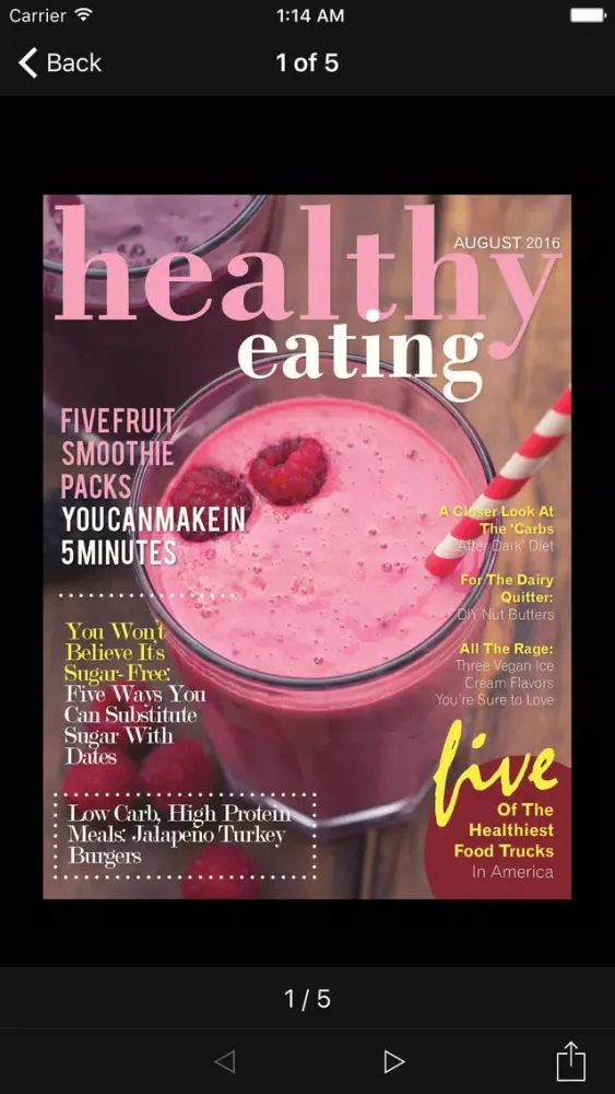 Healthy Eating Magazine Screenshots