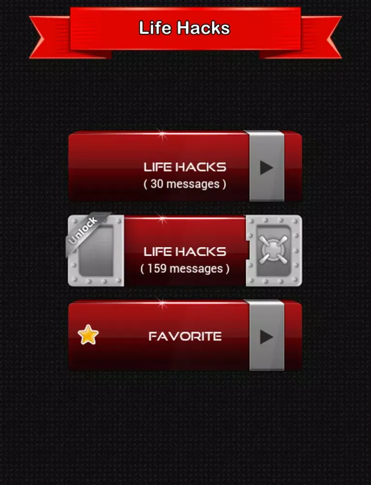 Tangkapan skrin Best Life Hacks iPad 