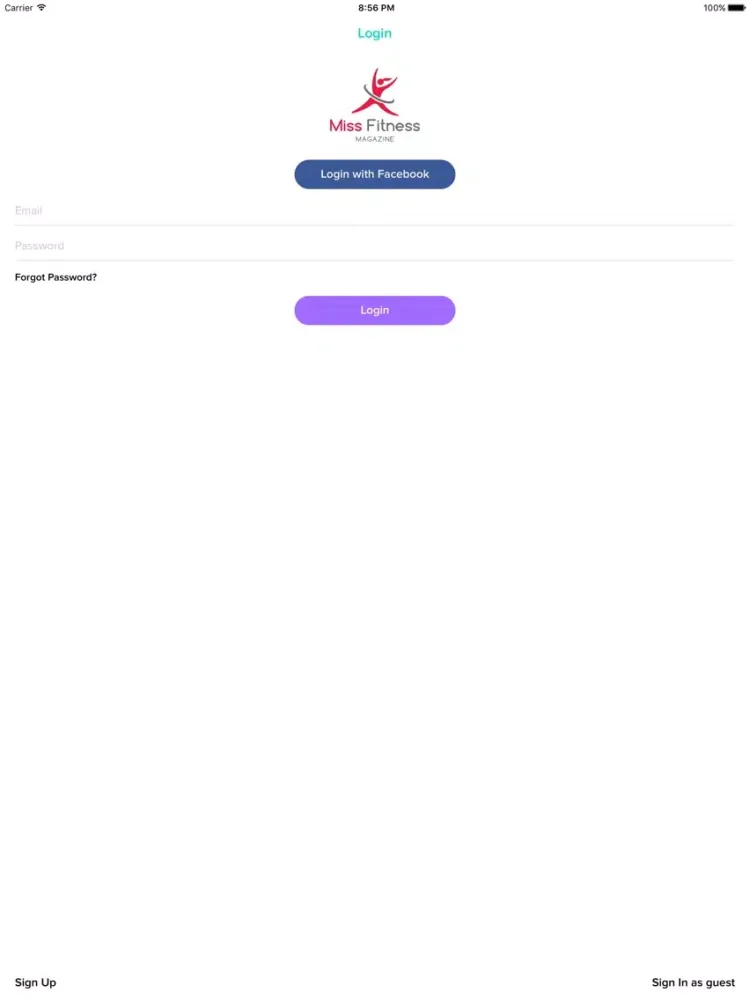 Ảnh chụp màn hình của Miss Fitness Magazine iPad 