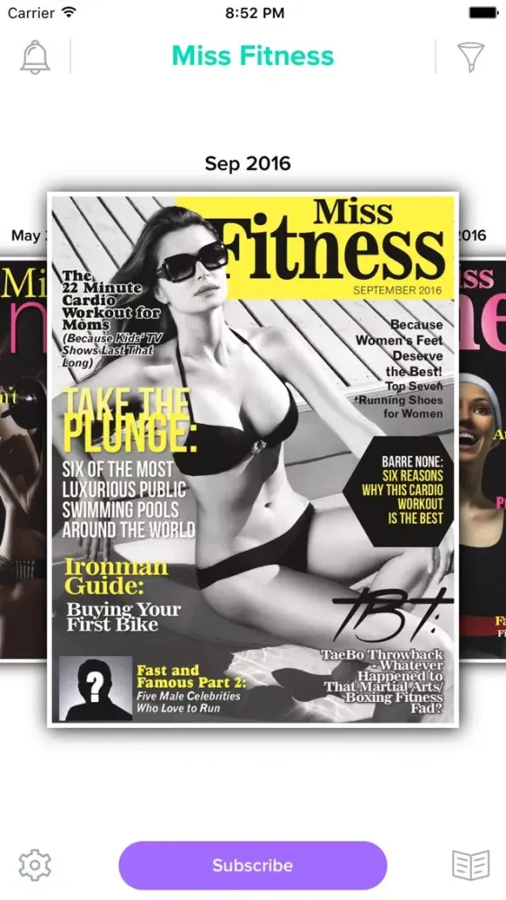 Ảnh chụp màn hình của Miss Fitness Magazine
