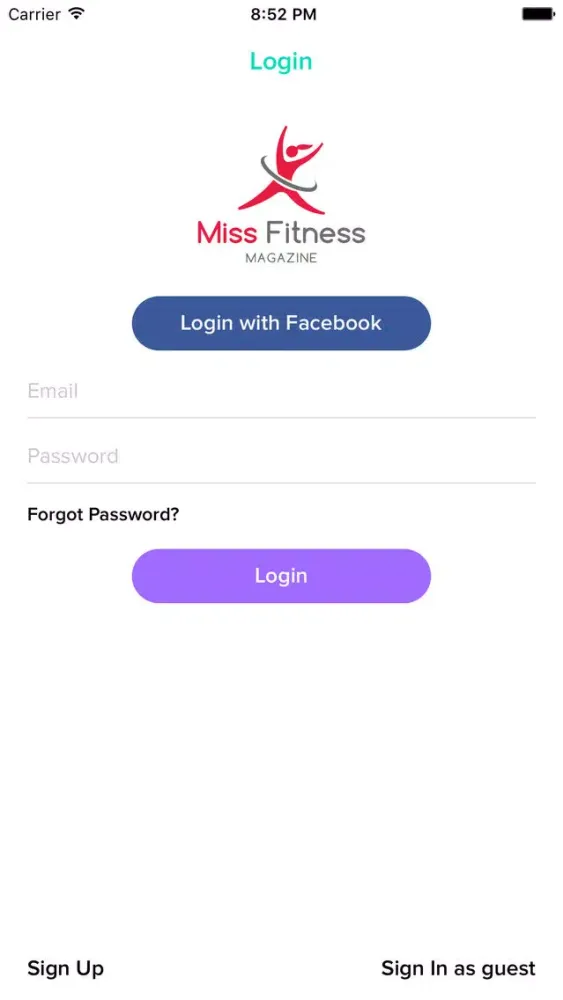 Ảnh chụp màn hình của Miss Fitness Magazine