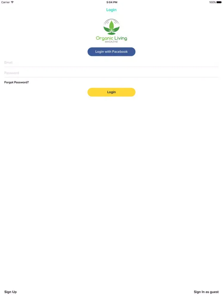 Organic Living Magazine iPad  سکرین شاٹس