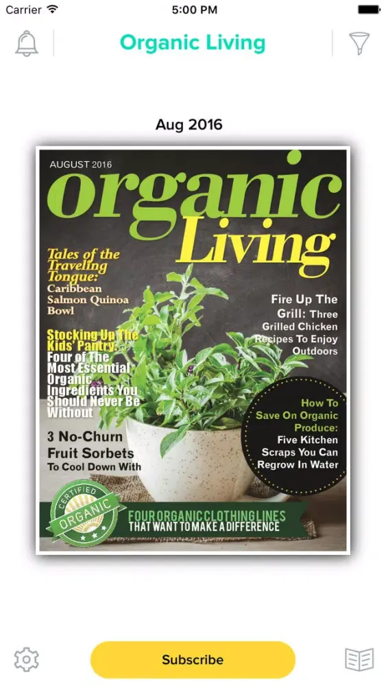 Organic Living Magazine سکرین شاٹس