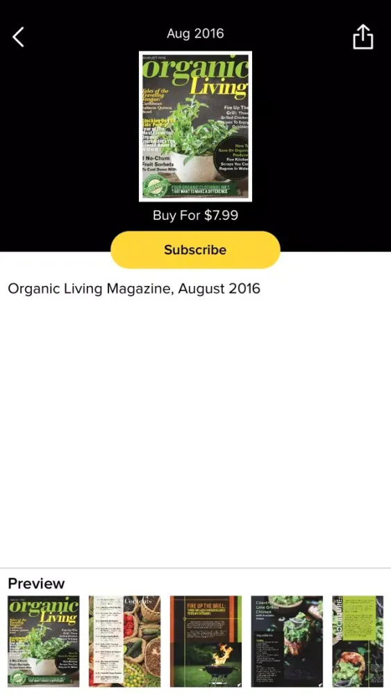 Organic Living Magazine سکرین شاٹس