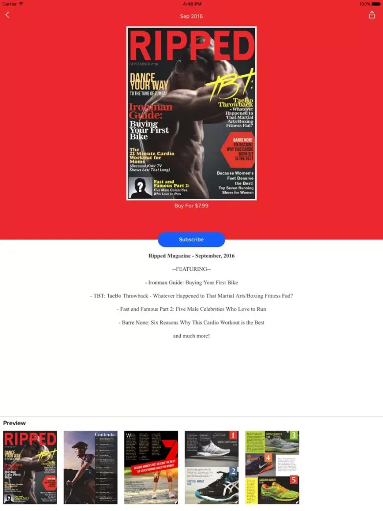 Ripped Magazine iPad 应用截图