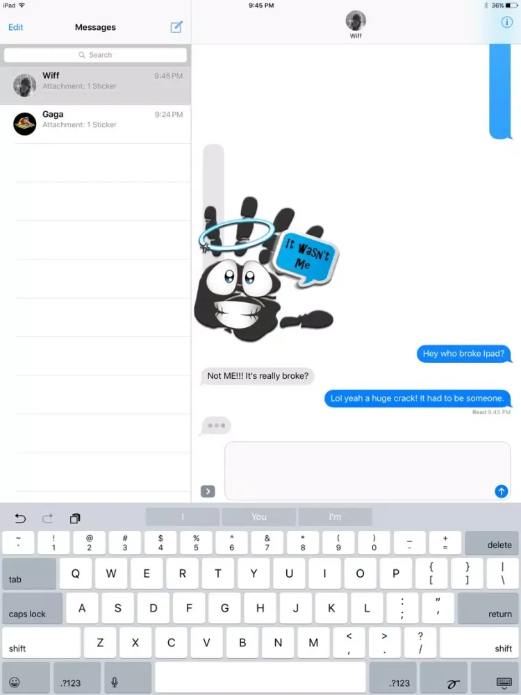 Talk to the Hand Stickers iPad  স্ক্রিনশট