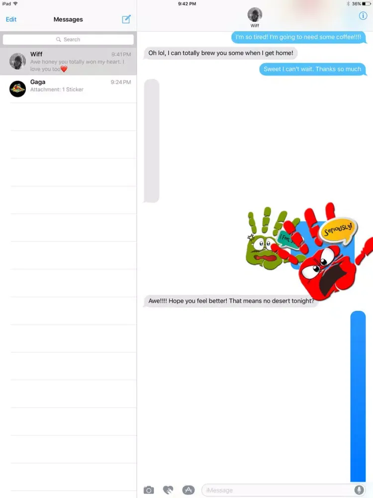 Talk to the Hand Stickers iPad  স্ক্রিনশট