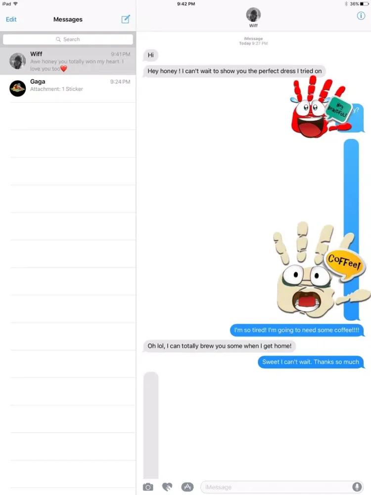 Talk to the Hand Stickers iPad  স্ক্রিনশট