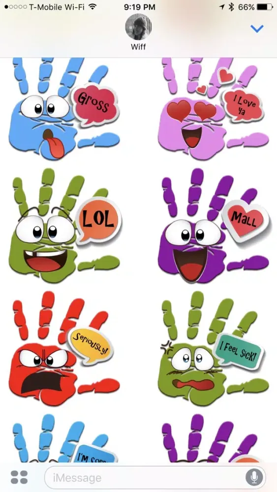 Talk to the Hand Stickers স্ক্রিনশট