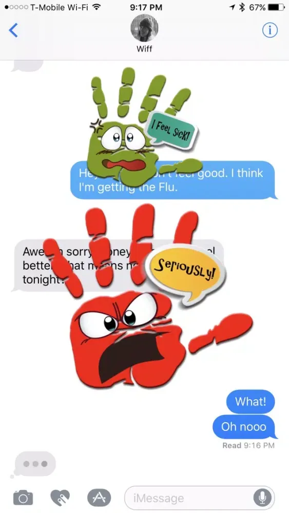 Talk to the Hand Stickers স্ক্রিনশট