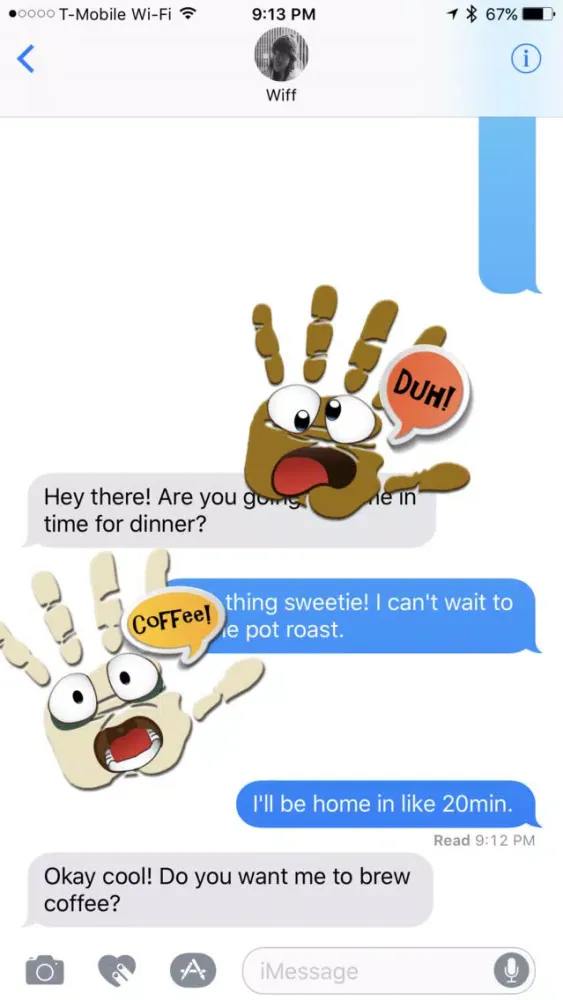 Talk to the Hand Stickers স্ক্রিনশট