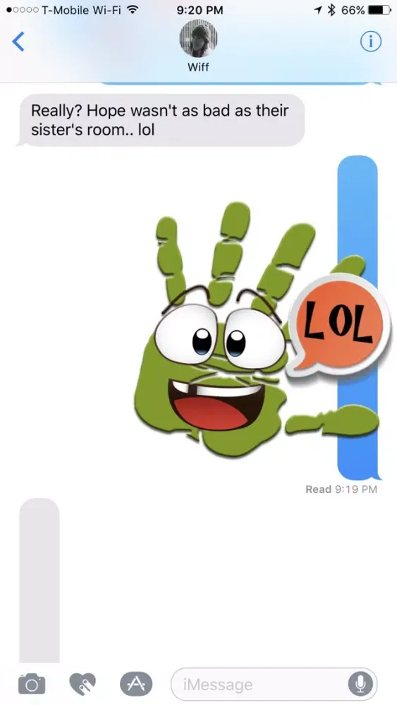 Talk to the Hand Stickers স্ক্রিনশট