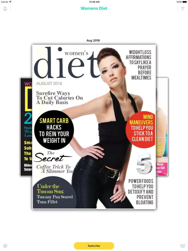 Captures d'écran de Women’s Diet Magazine iPad 