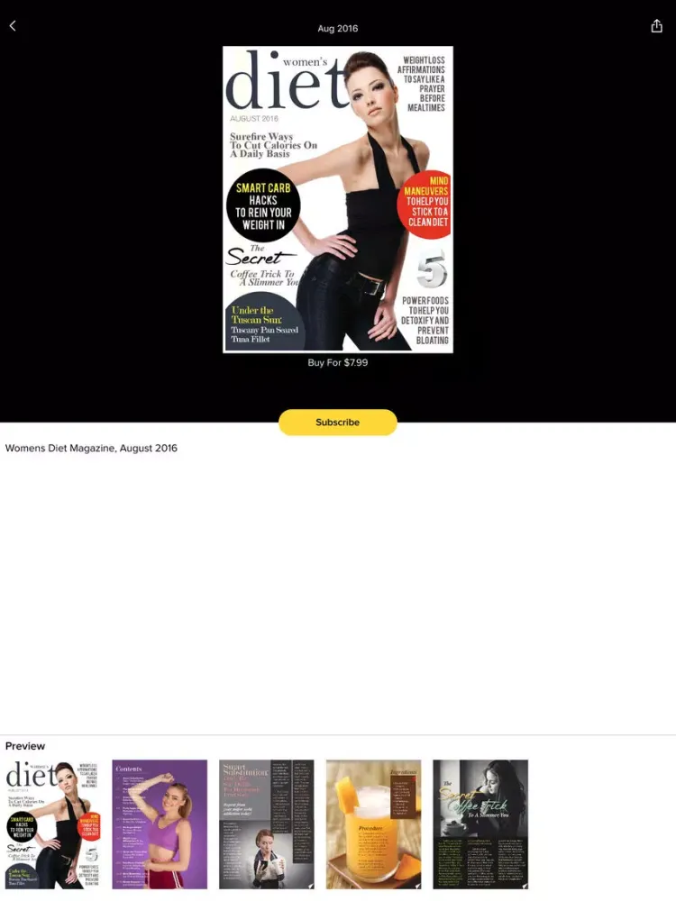 Captures d'écran de Women’s Diet Magazine iPad 