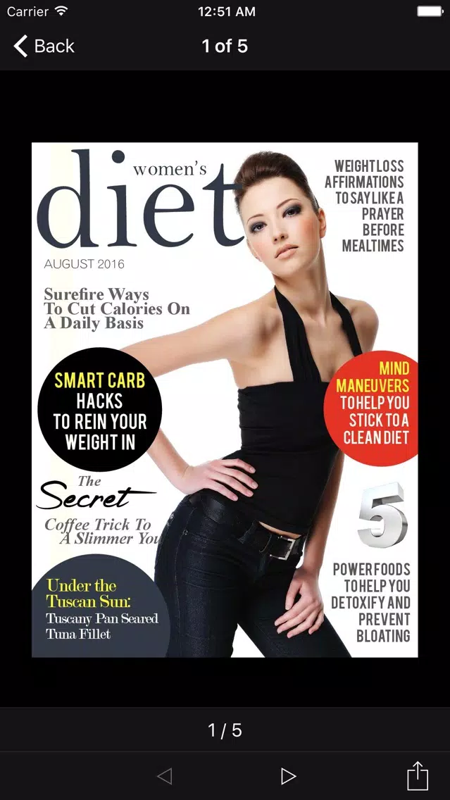 ภาพหน้าจอของ Women’s Diet Magazine