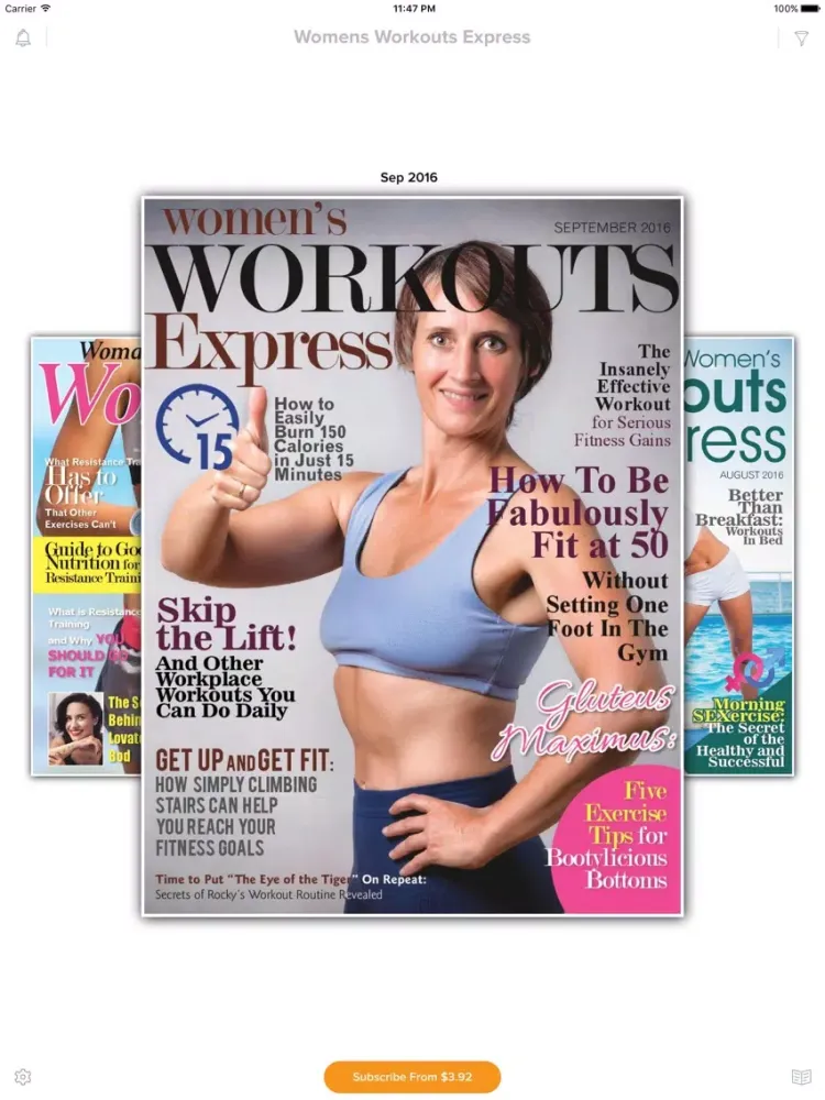 صور Women’s Workout Express Magazine iPad 