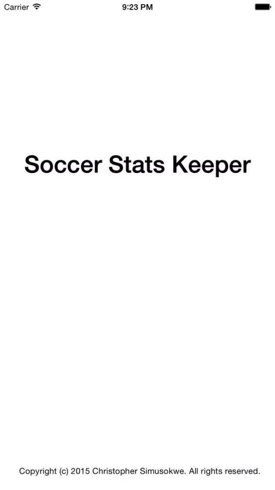 Tangkapan layar Soccer Stats Keeper